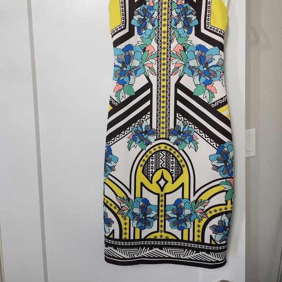 PEACHPUFF Floral & Striped Dress Size Small - Picture 2 of 5